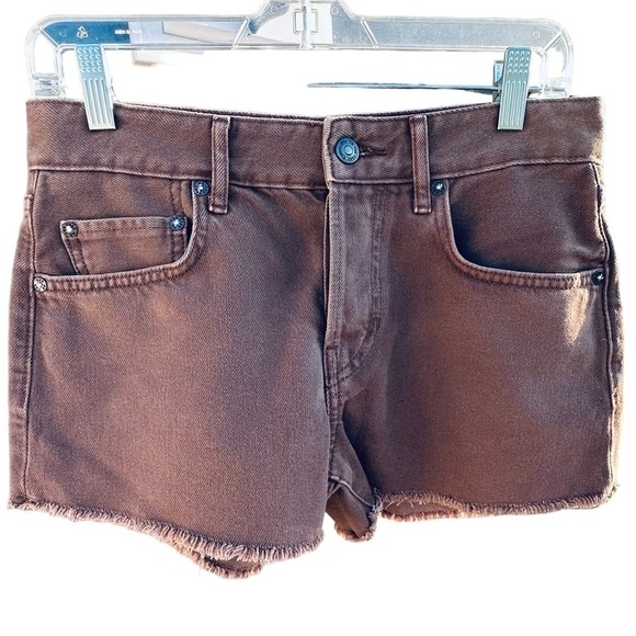 We the Free Brown Distressed Shorts in Size 26 OB1450600 - Picture 1 of 7